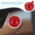 thumbnail image 3 of unbranded Cubierta Metálica Roja Para Botón De Inicio Con De Para Mejora Interior Auto, 3 of 8