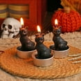thumbnail image 2 of Mom's Best Letreros de mesa con luces de gato negro y calavera de calabaza para fiesta de Halloween, 3 piezas, 2 of 8