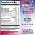 thumbnail image 2 of Vitaminas prenatales Nature's Nutrition, folato DHA, 60 cápsulas blandas, 2 of 9