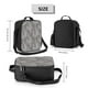 thumbnail image 2 of Disketp Black White Stripes Bolsa Térmica Estampada para Almuerzo, Lonchera para Hombres y Mujeres Adultos, 2 of 7