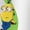 WHITE, variant on Despicable Me - Minion Shamrock - Youth Girls Boxy T-Shirt