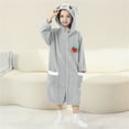 thumbnail image 2 of Soft Bath Towels Hooded Cute Bath Towel Sleeping Robe Pockets Adults Absorbent, 2 of 5