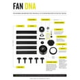 thumbnail image 4 of 903352FMB-NWA Hinkley Lighting Metro Wet - 52 Inch 5 Blade Ceiling Fan-Matte Black Finish, 4 of 16