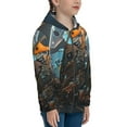 thumbnail image 5 of Kdxio Steampunk Mechanical Butterfly Pattern Kids Boys Girls Zip Up Hoodie 3D Printed Hooded Sweatshirt Hoody Coat with Pocket 7-12 Y-Small, 5 of 6