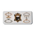 thumbnail image 1 of Clock Computer Mouse Pad, Vintage Styled Clocks Arrangement Old Fashioned Pattern in Antique Theme Design, Rectangle Non-Slip Rubber Mousepad X-Large, 35" x 15", Umber and Beige, by Ambesonne, 1 of 2