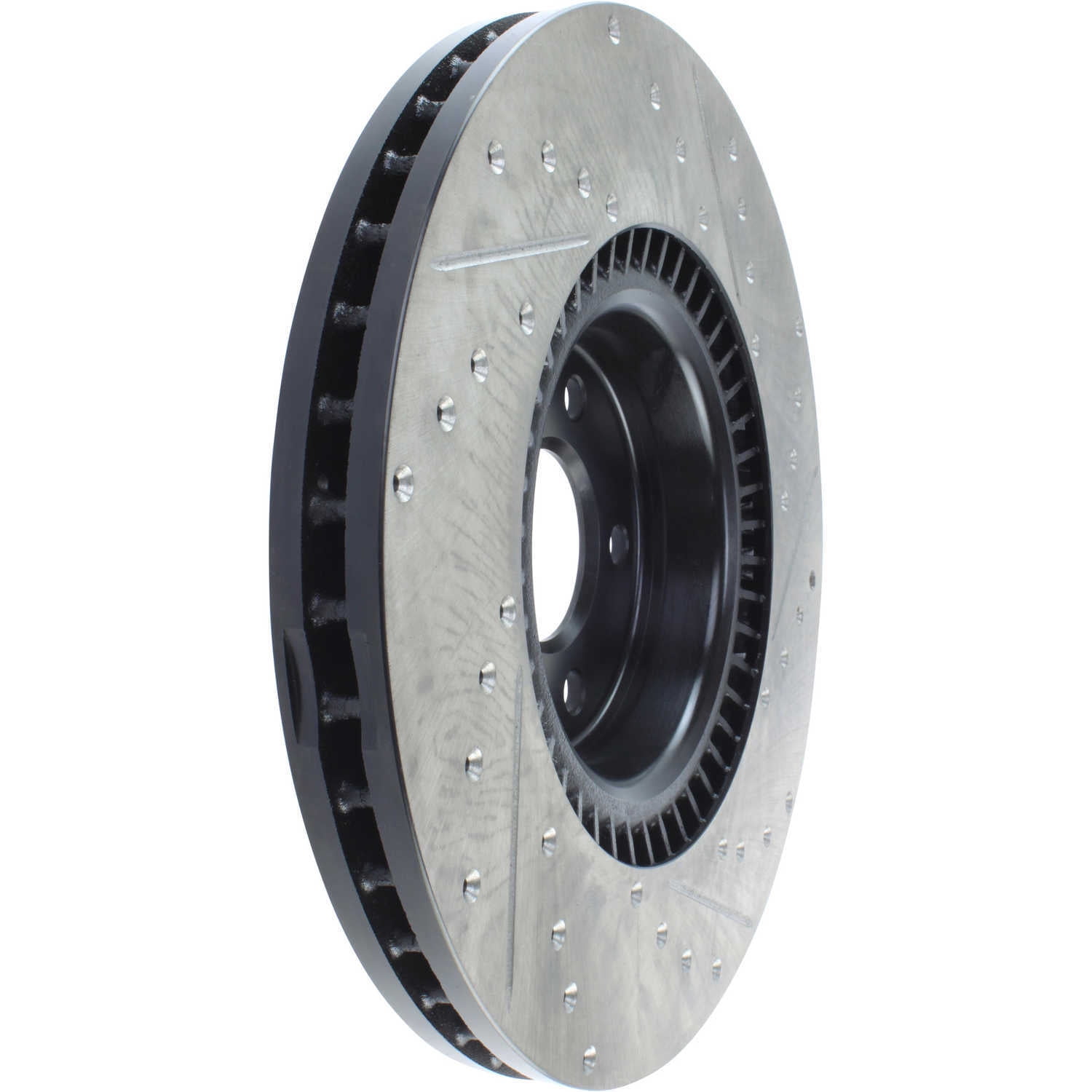 StopTech Slotted & Drilled Sport Brake Rotor Fits select: 2012-2019 AUDI A6, 2012-2018 AUDI A7