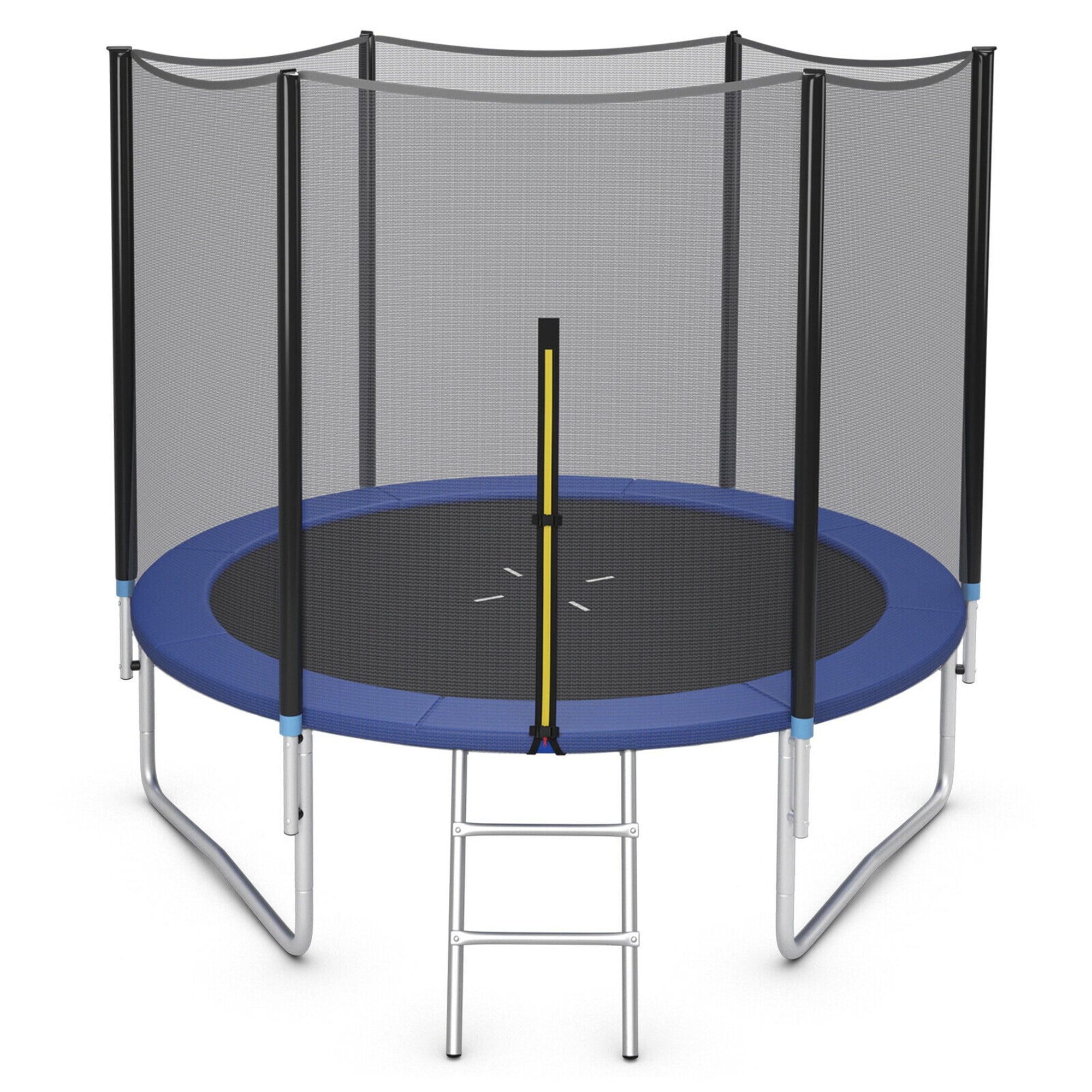 Gymax 10 FT Outdoor Trampoline Bounce Combo W/Safety Closure Net Ladder