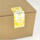 thumbnail image 3 of Foil Gold Foliage Thank You Stickers Labels Seals 3.15"x1.15" Triangle 120 Units Per Roll (Foil Gold Foliage), 3 of 4