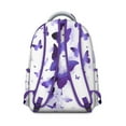 thumbnail image 3 of Butterfly Themed College Backpack - Stylish & Functional Bookbag with Laptop Compartment, Side Water Bottle Holder, Durable Fabric, 3 of 6