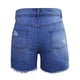 thumbnail image 5 of ICHUANYI Clearance New Women Summer Short Female Pockets Wash Shorts(Dark Blue, S) ICHUANYI WER2023080708225, 5 of 7