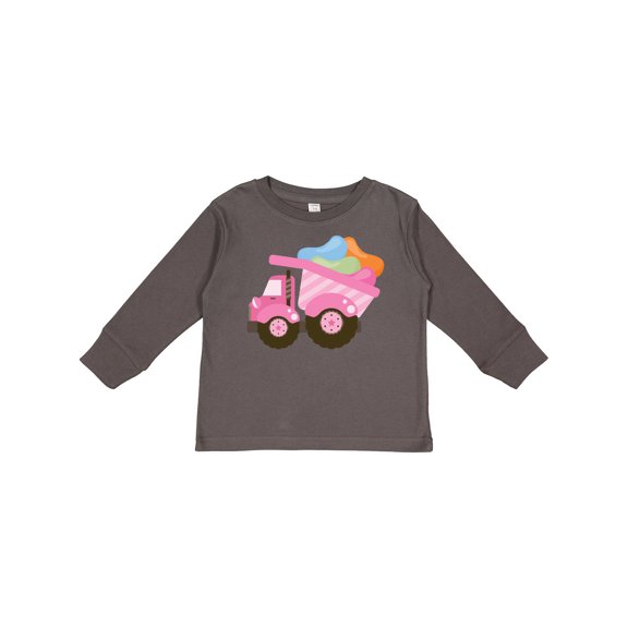 Inktastic Easter Jelly Bean Truck Girls Long Sleeve Toddler T-Shirt