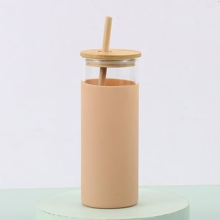 

Glass Drinking Water Bottle Easy to Clean Water Bottle for Cold Brew Tea Iced Coffee