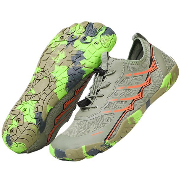 Zapatillas Gimnasio Acuático Fitness Antideslizantes Senderismo para Hombre Mujer (4 Verde Oliva Verde