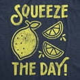 thumbnail image 2 of Womens Squeeze The Day T Shirt Funny Lemons Citrus Motivational Graphic Tee Womens Graphic Tees, 2 of 9