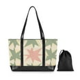thumbnail image 7 of FORMRS Canvas Laptop Tote Bag for Women with 15.6" Computer Compartments Shoulder Handbag, Pink and Green Geometric, 7 of 7