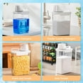 thumbnail image 6 of Tokokimo 2 Packs Laundry Powder Container, Laundry Detergent Dispenser with Lids, Laundry Scent Booster Beads Dispenser for Washing Powder, Soda Powder, Grain, 6 of 6