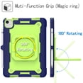 thumbnail image 3 of Dteck Shoulder Strap Case for iPad Air 5th 4th Generation 10.9-inch,Shockproof Rubber Heavy Duty Hybrid iPad Pro 11" 2020/2018 Protective Drop-Proof Protection Kickstand Cover,Navy+Olivine, 3 of 8