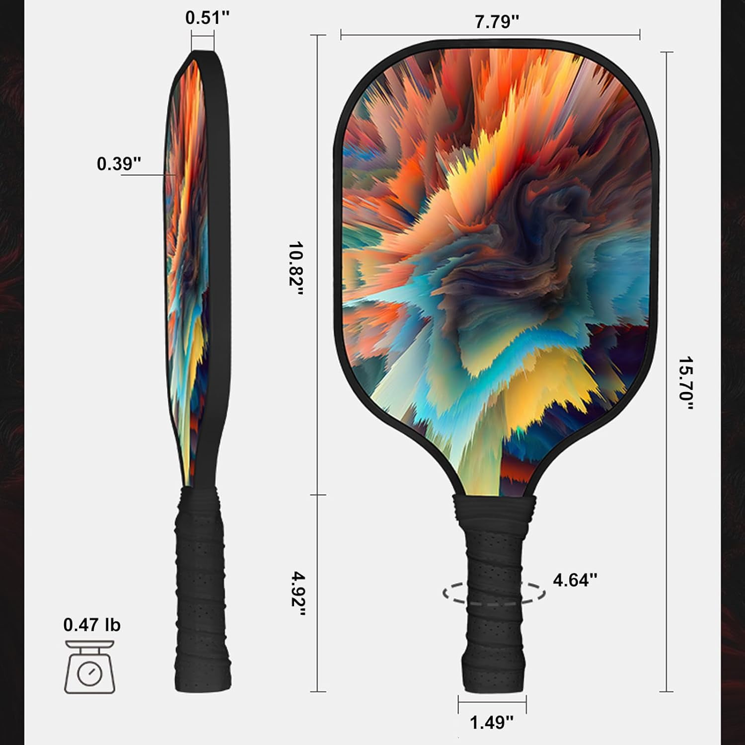 Pickleball Paddles, USAPA Approved Fiberglass Surface Pickleball Set with Pickleball Rackets, Pickleball Paddles Set ​for Men Women, It Is A Great Gift Option for Family, Loved Ones, and Friends.