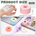 thumbnail image 2 of 1in x 9.84yd Eyelash Tape, 3 Rolls Eye Lash Tape Silicone Pain-Free Removal Breathable Easy Tear Adhesive for Eyelash Extensions Clusters Makeup Eye Shadow Eyeliner Lift, Pink, 2 of 6