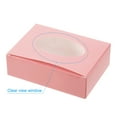 thumbnail image 5 of Uxcell 4"x3"x1" Paper Soap Box with Window Homemade Soap Boxes Oval Presents Packaging Boxes, Pink 30 Pack, 5 of 6