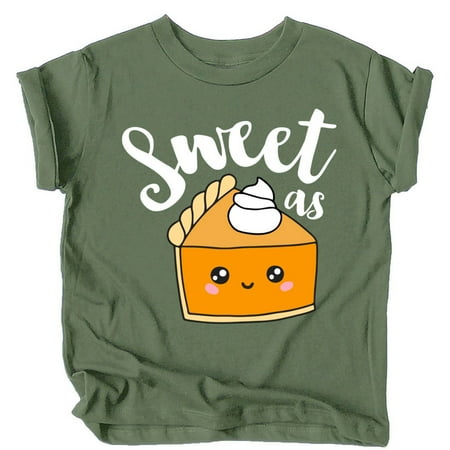 

Sweet as Pumpkin Pie Fall Shirts and Bodysuits for Infant Baby and Toddler Girls and Boys Military Green Shirt Youth Medium