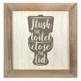thumbnail image 3 of Stratton Home Decor "Floss, Flush, Wipe, Wash" Cute Decorative Bathroom Wall Art, 3 of 6