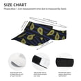 thumbnail image 3 of Kdxio Avocado Print Sun Visor Hat Golf Visor Adjustable Velcro Outdoor Sports Cap For Men Women, 3 of 7