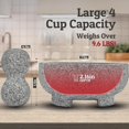 thumbnail image 5 of PriorityChef Granite Mortar and Pestle Set - 8" Natural Stone, Pestle and Mortar Bowl, Large, Grey, 5 of 6