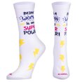 thumbnail image 3 of Cool Socks – Catch Flights, Not Feelings  Novelty Crew Socks – Size Medium – Men’s 6–8 / Women’s, 3 of 5