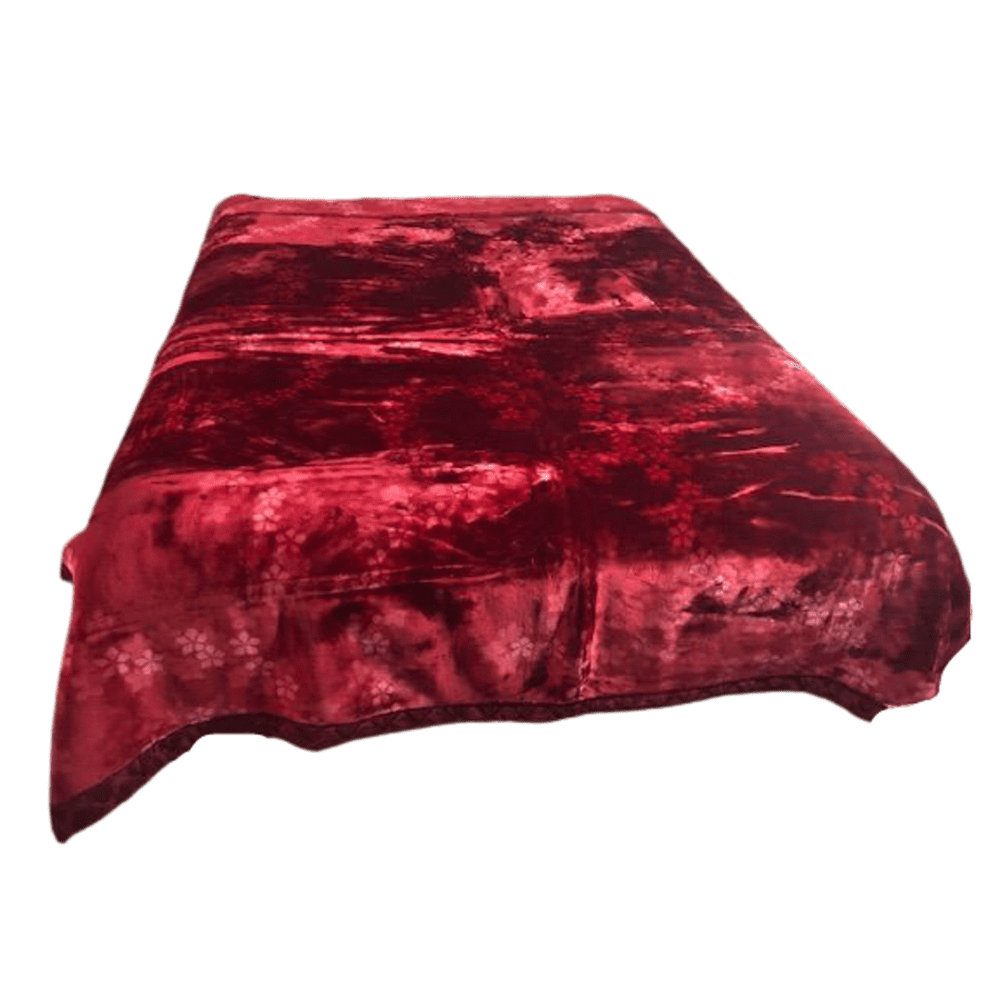 Weighted & Heavy Korean Faux Mink Fleece Blanket 2 Ply Reversible Silky