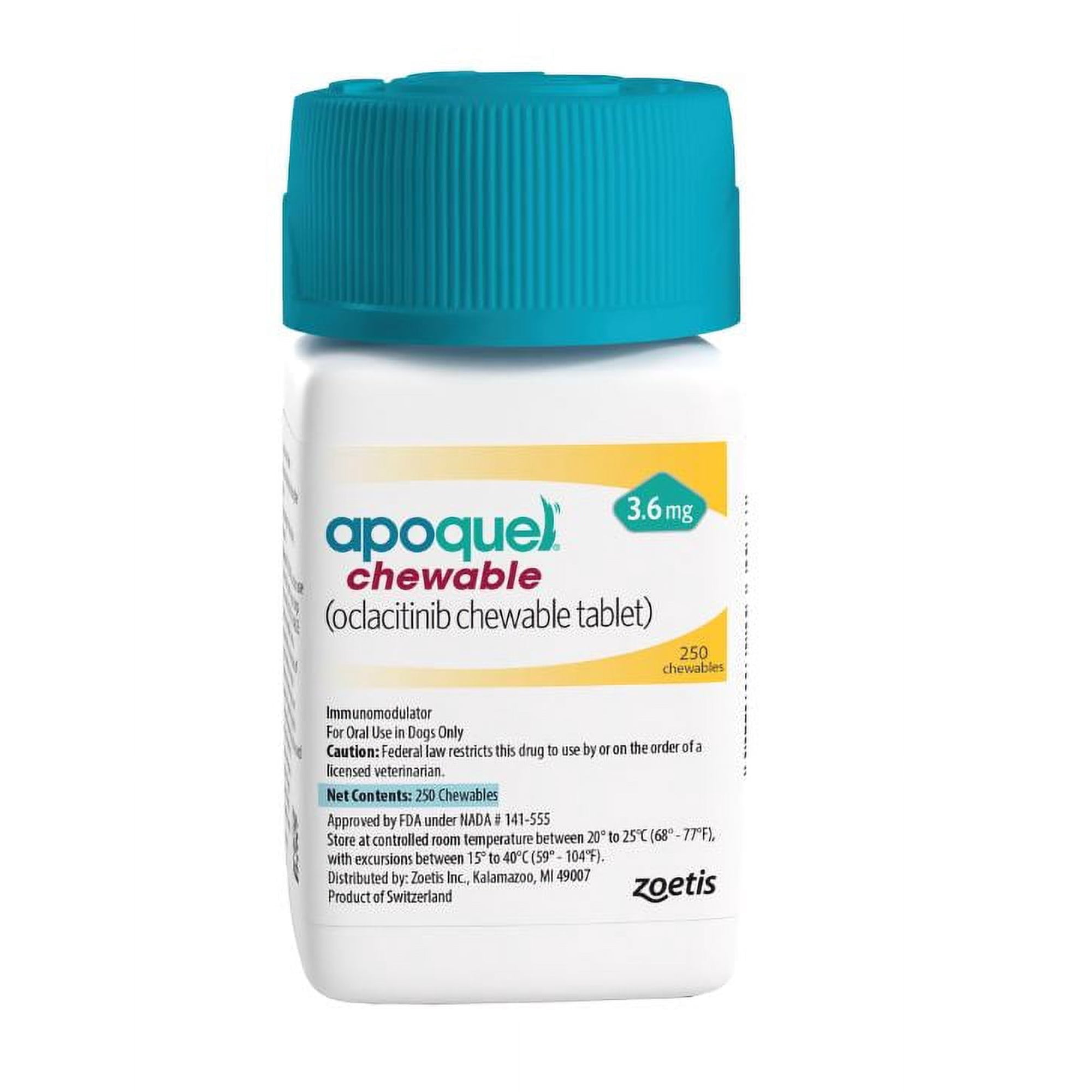 Apoquel (Oclacitinib) Chewable Tablets for Dogs, 3.6 mg