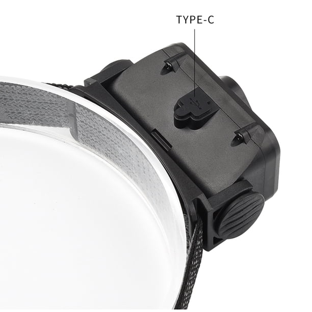 Lámpara Linterna de camping LED Tipo-C Banda de faros inductivos de carga para correr Ciclismo JShteea Para estrenar