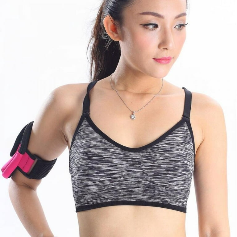 KOOYTE Women Fitness Yoga Sports Bra for Running Gym Padded Wire