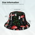 thumbnail image 3 of Balery Red Mushrooms Sombreros para el sol para hombre y mujer, sombrero de pescador con UPF 50+, 3 of 6