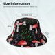 thumbnail image 3 of Balery Red Mushrooms Sombreros para el sol para hombre y mujer, sombrero de pescador con UPF 50+, 3 of 6