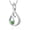 S/Green, variant on Stainless Steel Love Infinity Stone Heart Urn Pendant Cremation Jewelry for Ashes Holder Memory Necklace Memorial Jewelry