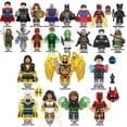thumbnail image 2 of Figuras Lego Liga De La Justicia Superman Batman Hawkman Black Adam The Flash Minifigures Bloques De Construcción Juguetes, 2 of 4