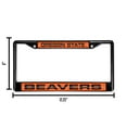 thumbnail image 6 of Oregon State NCAA Beavers Black Metal Laser Cut License Plate Frame, 6 of 8