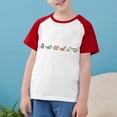thumbnail image 3 of RXIRUCGD 2025 Vêtements d'Été pour Enfants Tout-Petits Garçons Filles Mode Mignon Col Rond Imprimé Manches Courtes Haut, 3 of 7