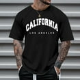 thumbnail image 4 of T-Shirt à Manches Courtes à Manches Raglan pour Hommes avec Imprimé Lettre - Design Floral, Style Décontracté, Adapté pour un Usage Quotidien, 4 of 4