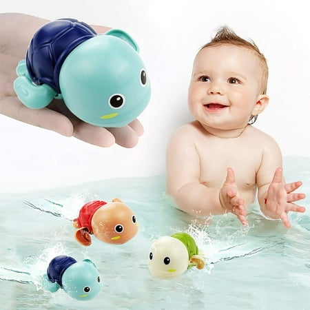 HTWW Bath Toys, Cute Swimming Turtle Bath Toys for Toddlers 1-3, Wind ...