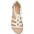 thumbnail image 5 of Journee Womens Genneva Flat Sandals, Widths Available, 5 of 10
