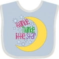 thumbnail image 3 of Inktastic Twinkle Twinkle Little Star with Yellow Moon Boys or Girls Baby Bib, 3 of 4
