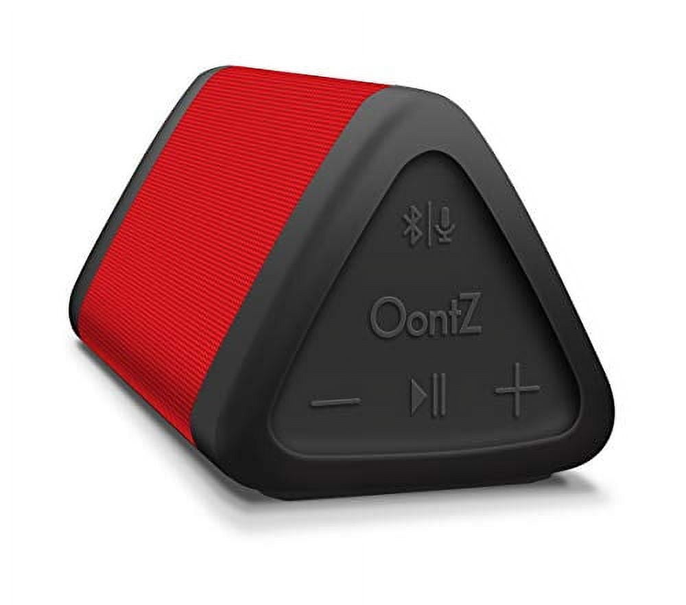 OontZ Angle 3 Bluetooth Speaker, up to 100 ft Wireless Range, Portable Wireless Speaker for iPhone, Android Phones, Louder Volume, Crystal Clear Sound, Rich Bass, Waterproof (Red)