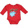 thumbnail image 3 of Inktastic I Want a Hippopotamus for Christmas Hippo in Santa Hat Boys or Girls Long Sleeve Baby Bodysuit, 3 of 5