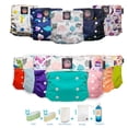 thumbnail image 1 of Pack 12 pañales ecológicos My Little Baby 5G Unitalla con detergente rollo y wetbag, 1 of 9