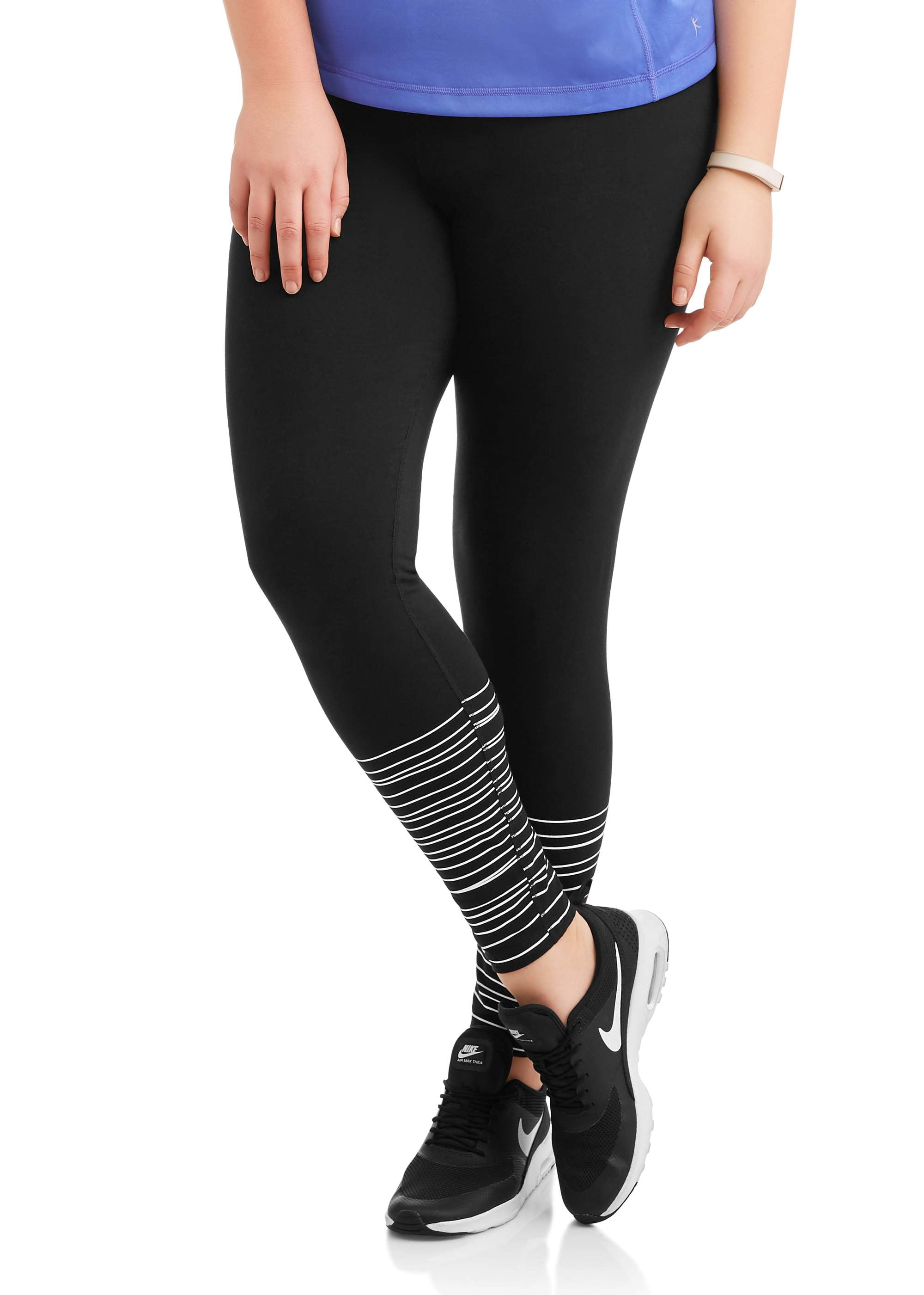 Danskin Women's Performance Legging with Pockets, Black Salt, X