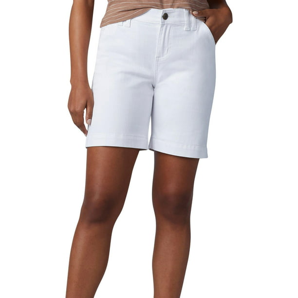 Lee Womens Solid Chino Bermuda Shorts - Walmart.com - Walmart.com