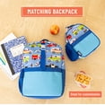thumbnail image 5 of Wildkin Kids Insulated Clip-in Lunch Box for Boys & Girls, BPA-Free, Clips in to Pack-it-all Backpack (Heroes Blue), 5 of 10