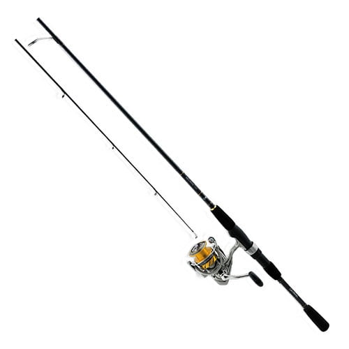 Daiwa Revros Freshwater Spinning Combo 4RB+1RB Bearings, 6' Length, 2 Piece Rod, Medium/Light